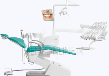 یونیت دندانپزشکی زیگر Siger مدل U100 تابلت 4 شلنگ از بالا