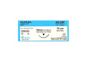 نخ بخیه سیلک 4/0 سوپا Supa مدل سوپاسیل SUPASIL