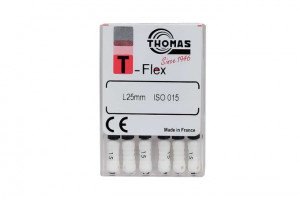 فایل اندو دستی منعطف توماس Thomas پک K-File T-Flex طول 25 میلیمتر