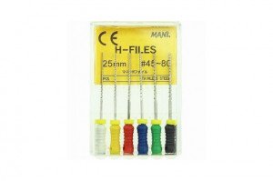 فایل اندو دستی مانی Mani پک H-File طول 25 میلیمتر