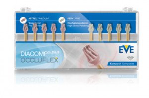 کیت برس سیلیکونی پرداخت کامپوزیت اِوِ EVE مدل Diacomp Plus Occluflex